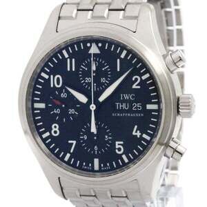 IWC Pilot Watch Chronograph Steel Automatic Watch